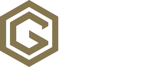 Gold G and word "Glacis" for Glacis Security Logo